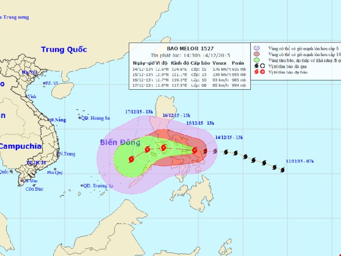 Bão[-]Melor[-]đang[-]di[-]chuyển[-]trên[-]biển[-]Đông